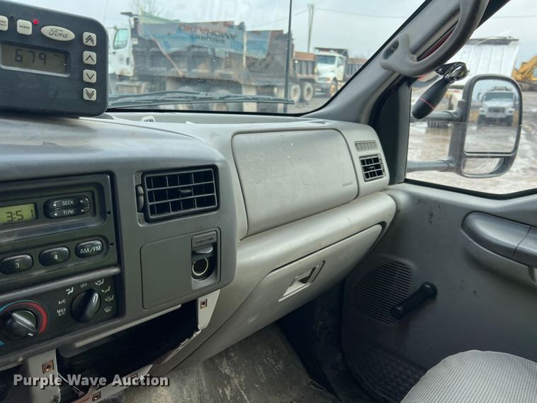 image for item ID9466 1999 Ford F550 Super Duty  Crew Cab dump flatbed truck