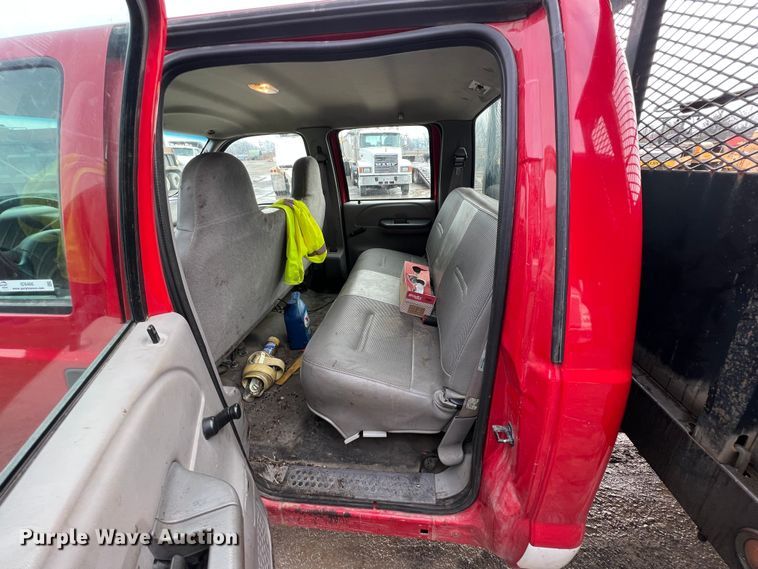 image for item ID9466 1999 Ford F550 Super Duty  Crew Cab dump flatbed truck