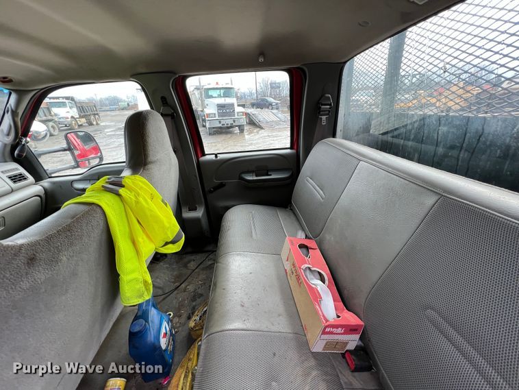 image for item ID9466 1999 Ford F550 Super Duty  Crew Cab dump flatbed truck