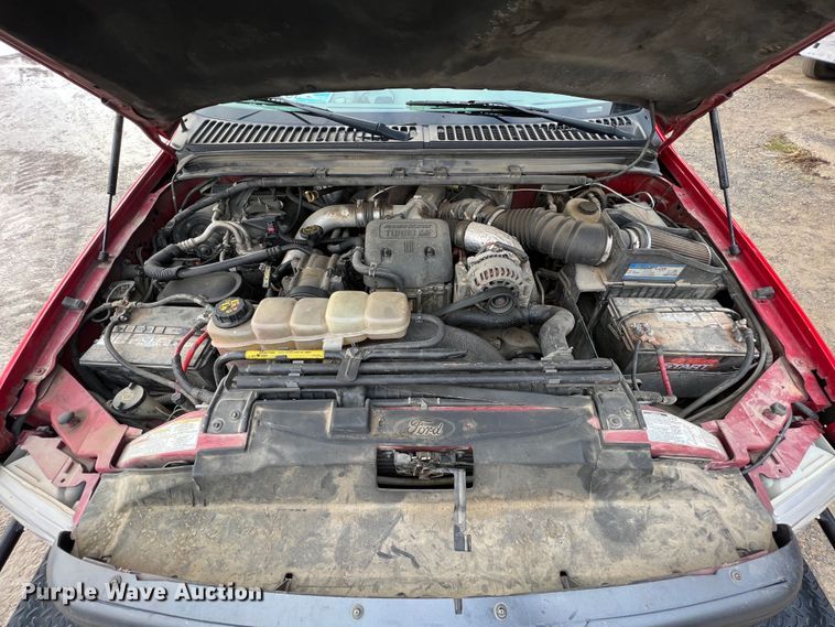 image for item ID9466 1999 Ford F550 Super Duty  Crew Cab dump flatbed truck