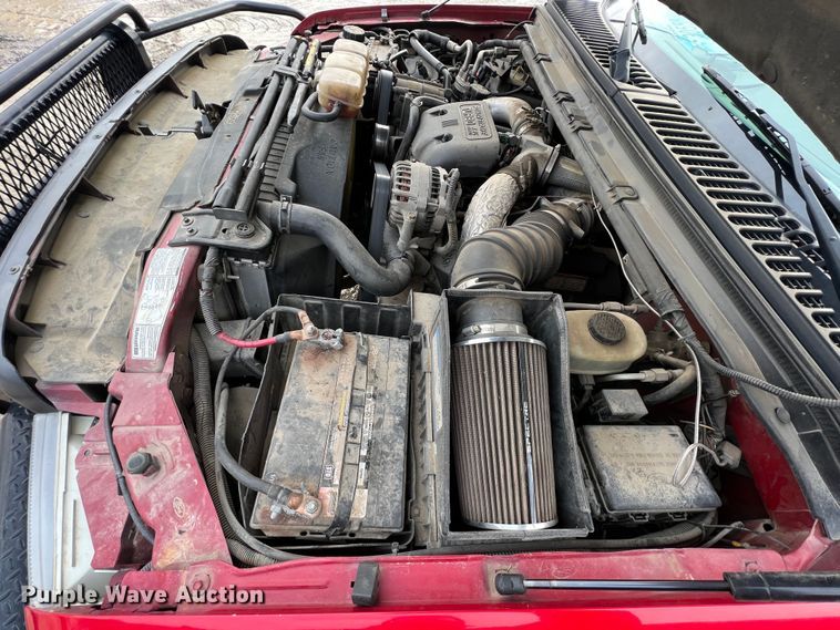 image for item ID9466 1999 Ford F550 Super Duty  Crew Cab dump flatbed truck