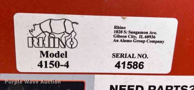 image for item ID9468 Rhino 4150  batwing rotary mower