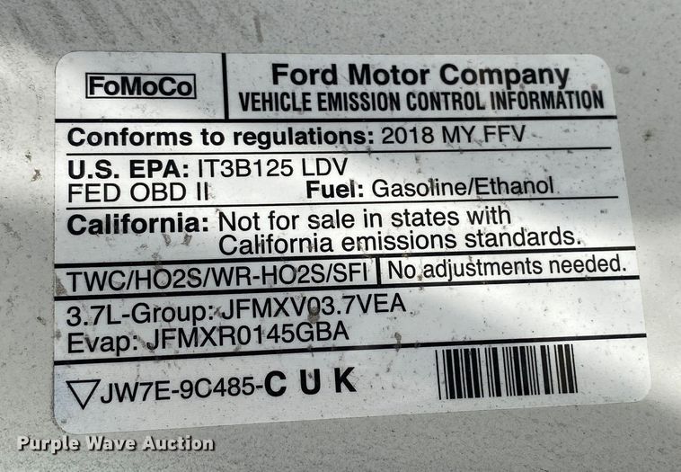 image for item IG9819 2018 Ford Taurus Police Interceptor