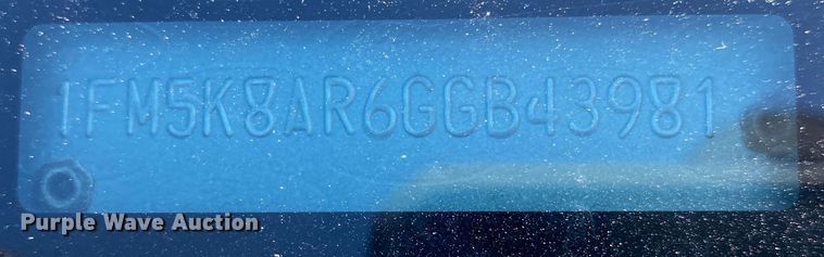 image for item IG9915 2016 Ford Explorer Police Interceptor  SUV