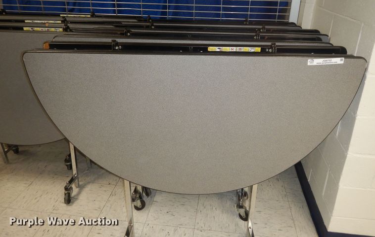 image for item JQ9752 (8) 5' diameter lunchroom tables