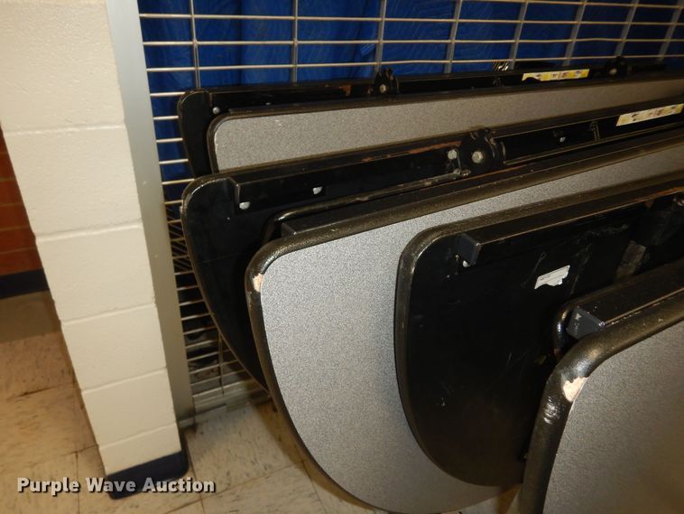 image for item JQ9752 (8) 5' diameter lunchroom tables