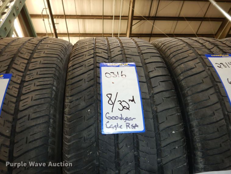 image for item JQ9777 (4) Goodyear Eagle RSA 235/55R17 tires
