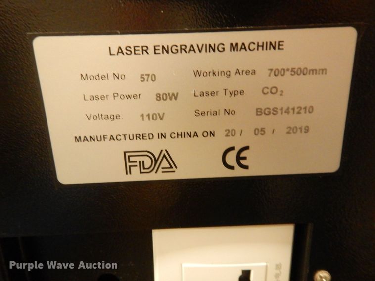 image for item JQ9799 2019 FDA 570  laser engraving machine
