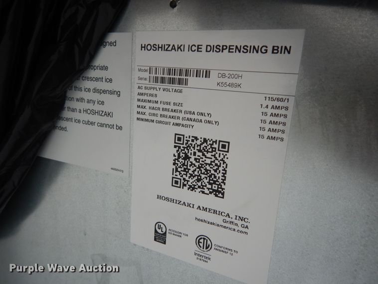 image for item JQ9800 Hoshizaki DB200H  ice dispenser