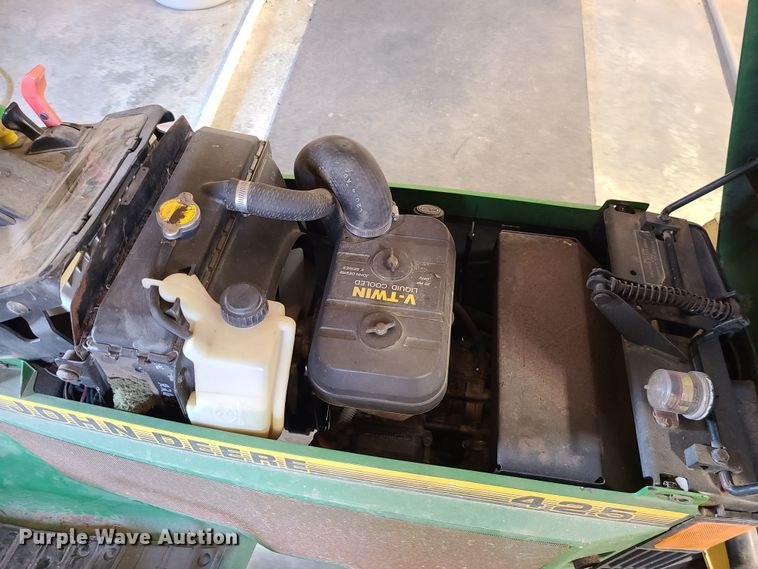 image for item JW9822 John Deere 425  lawn mower