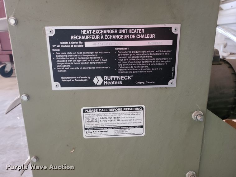 image for item JW9824 Ruffneck AH-16A-A1A1-A1-1A  heat exchanger