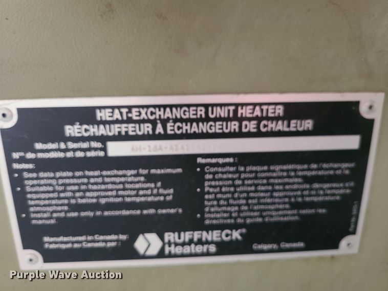 image for item JW9824 Ruffneck AH-16A-A1A1-A1-1A  heat exchanger