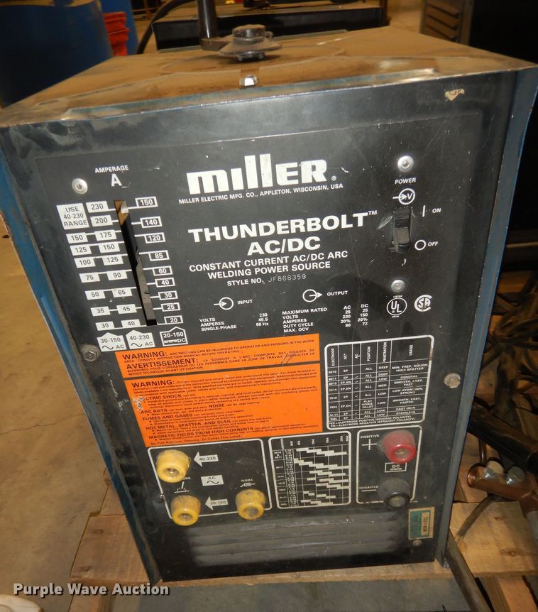 image for item KS9578 (3) Miller Thunderbolt welders