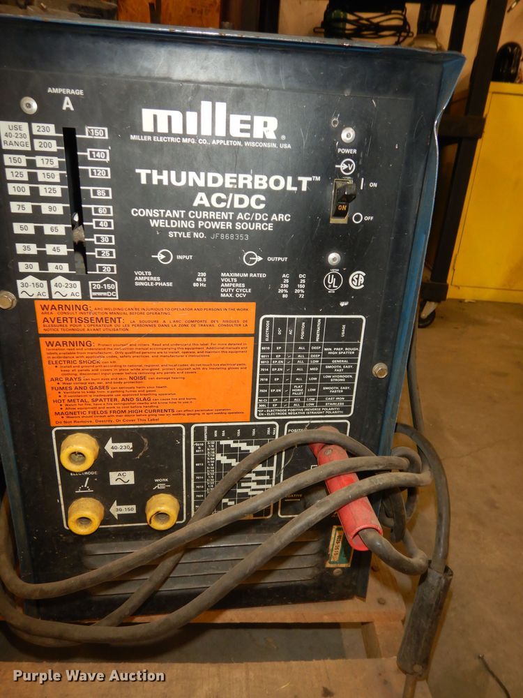 image for item KS9578 (3) Miller Thunderbolt welders