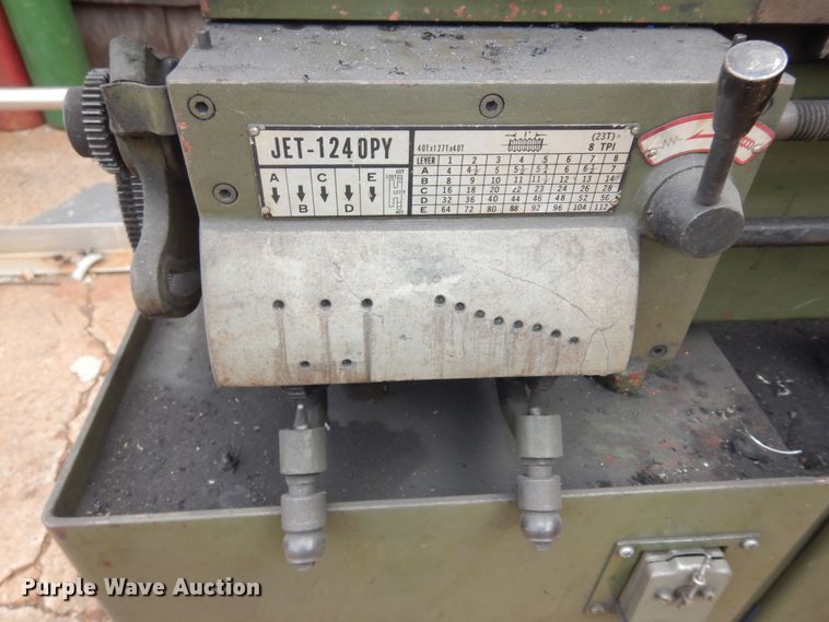 image for item KS9582 Jet 124OPY  metal lathe