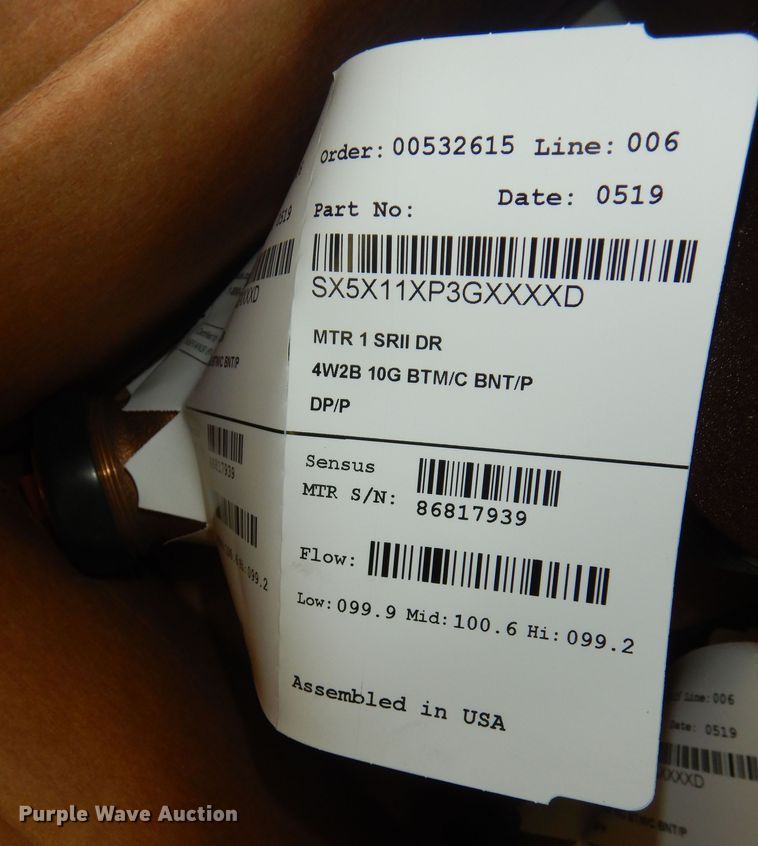 image for item KS9593 (11) Sensus 1" water meters