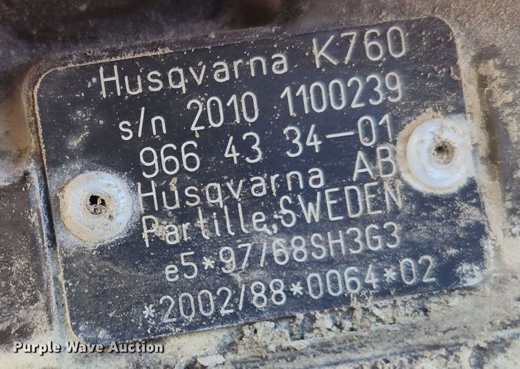 image for item KT9379 Husqvarna X-Torq K760  cut-off saw