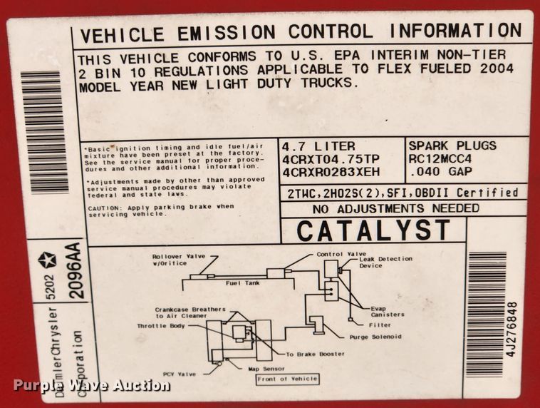 image for item KT9380 2004 Dodge Ram 1500  pickup truck