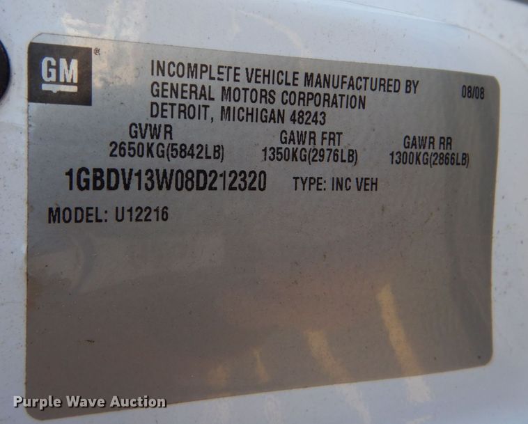 image for item LI9048 2008 Chevrolet Uplander  handicap accessible van