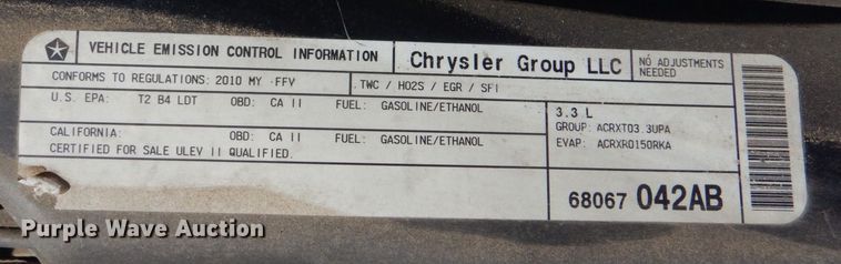 image for item LI9049 2010 Dodge Grand Caravan SE  handicap accessible van
