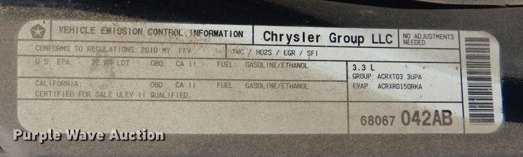 image for item LI9050 2010 Dodge Grand Caravan SE  handicap accessible van