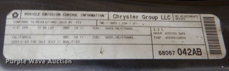 image for item LI9054 2010 Dodge Grand Caravan SE  handicap accessible van