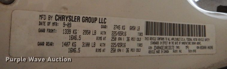 image for item LI9055 2010 Dodge Grand Caravan SE  handicap accessible van