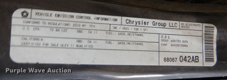 image for item LI9056 2010 Dodge Grand Caravan SE  handicap accessible van