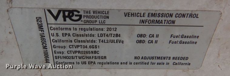 image for item LI9057 2012 VPG MV-1  handicap accessible van