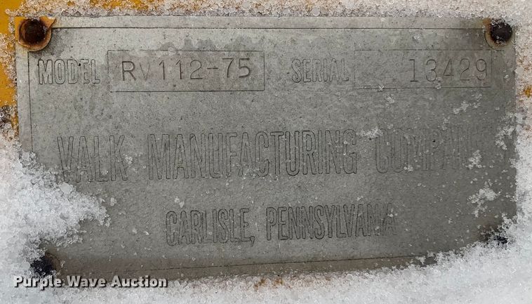 image for item LI9065 Valk Manufacturing RV112-75  snow plow