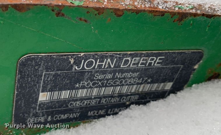 image for item LI9068 John Deere CX15  rotary mower