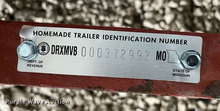 image for item LR9141 2022 Shop built  utility trailer