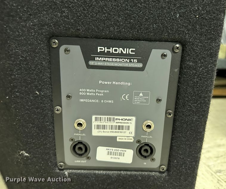 image for item LT9412 Phonic  sound system