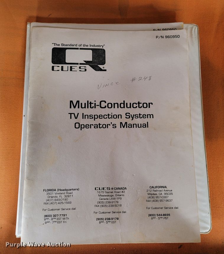 image for item LX9299 1998 Pace American CS610SA  sewer inspection trailer