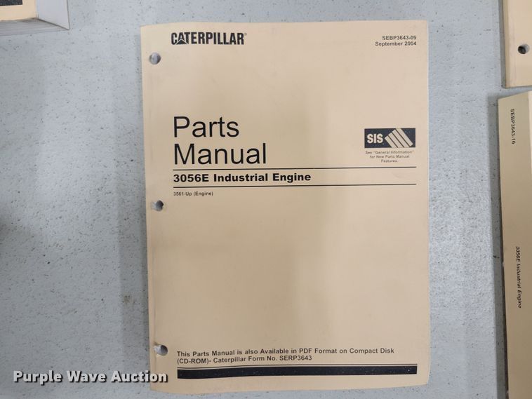 image for item LY9967 (10) Caterpillar 3056E engine manuals