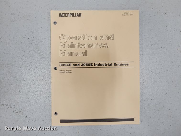 image for item LY9967 (10) Caterpillar 3056E engine manuals