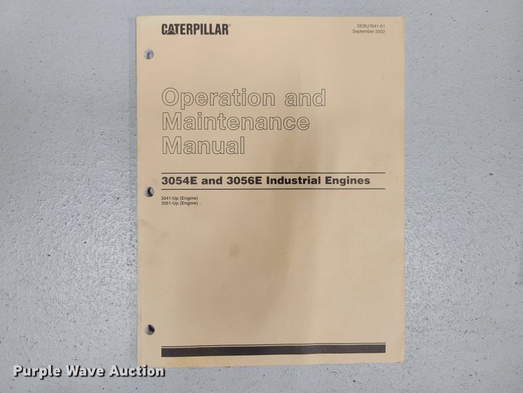 image for item LY9967 (10) Caterpillar 3056E engine manuals