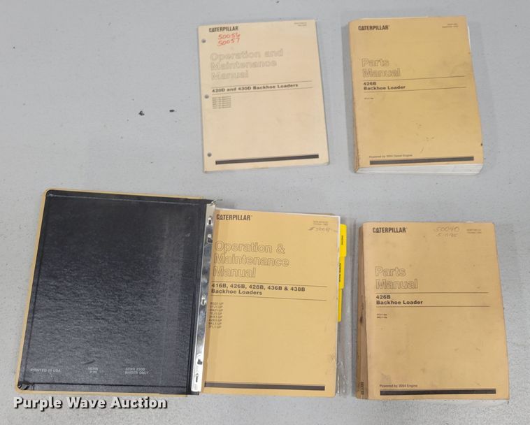 image for item LY9968 (4) Caterpillar backhoe manuals