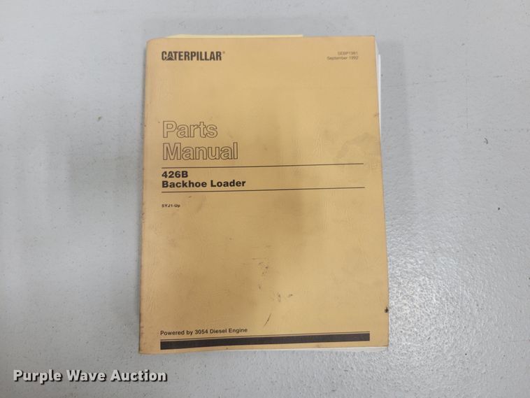 image for item LY9968 (4) Caterpillar backhoe manuals