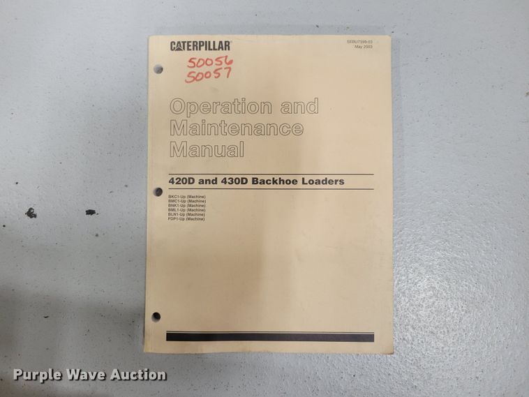 image for item LY9968 (4) Caterpillar backhoe manuals