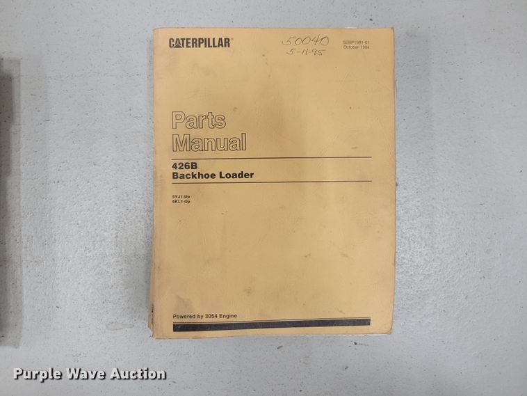 image for item LY9968 (4) Caterpillar backhoe manuals