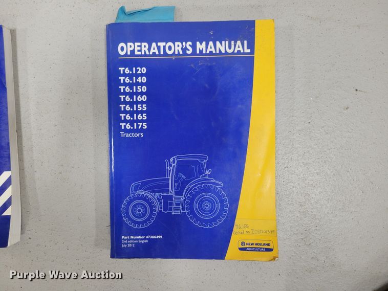 image for item LY9971 (6) New Holland tractor manuals