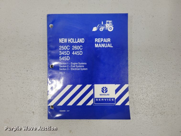 image for item LY9971 (6) New Holland tractor manuals