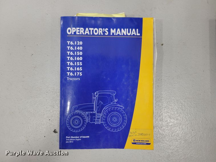 image for item LY9971 (6) New Holland tractor manuals