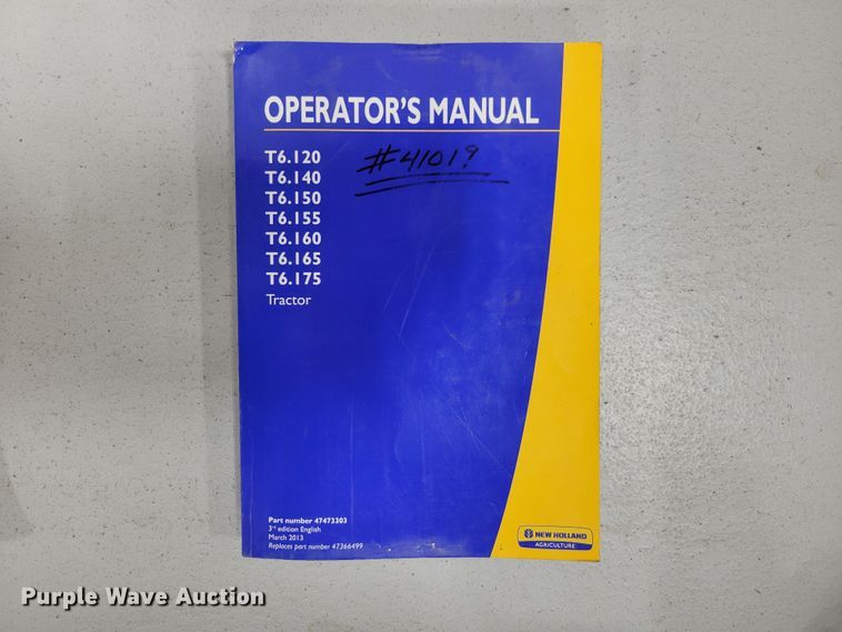 image for item LY9971 (6) New Holland tractor manuals