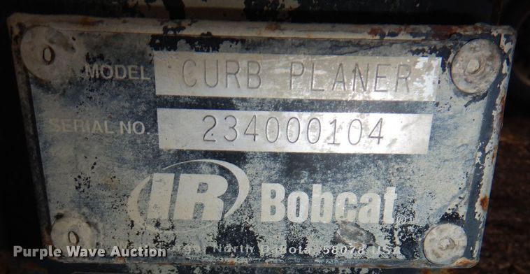 image for item LY9984 Bobcat  skid steer curb planer