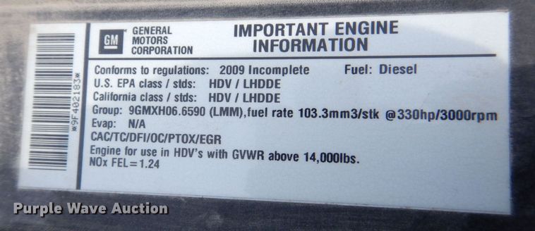 image for item MC9789 2009 Chevrolet C5500  prisoner transport shuttle bus