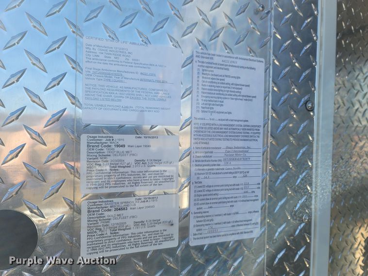 image for item MH9732 2014 International TerraStar  ambulance