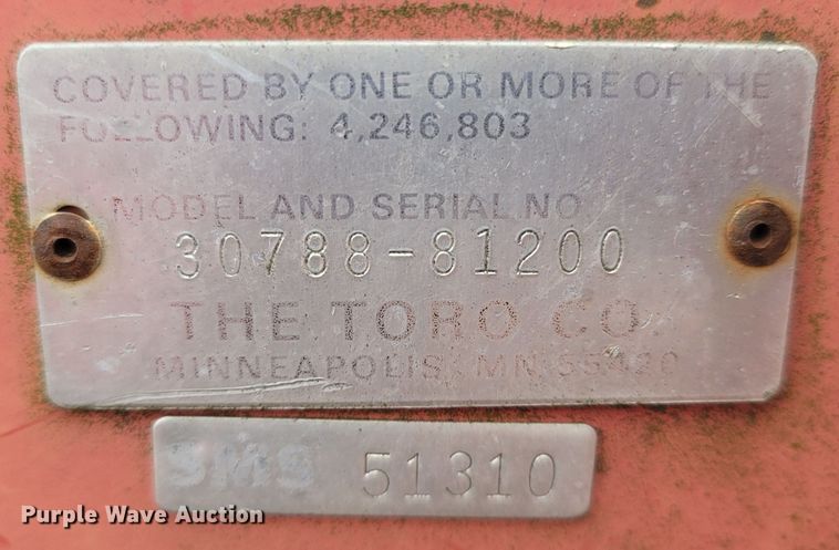 image for item MH9743 Toro Groundmaster 322D  lawn mower