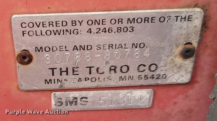 image for item MH9744 Toro Groundmaster 322D  lawn mower